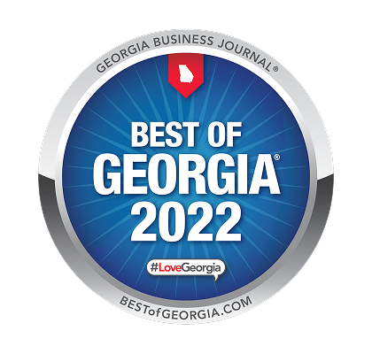 Best of Georgia 2022 award badge by Georgia Business Journal.
