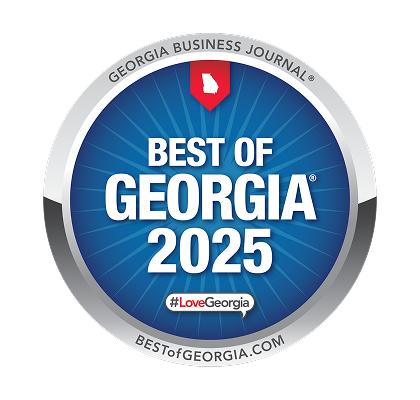 Best of Georgia 2025 award emblem by Georgia Business Journal.
