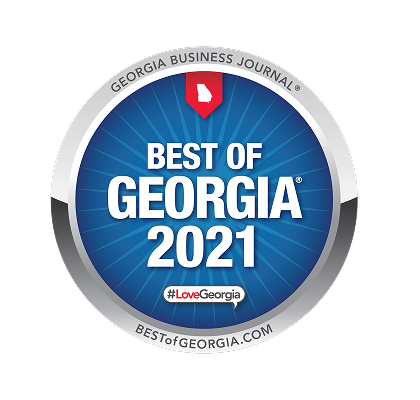 Best of Georgia 2021 award emblem from Georgia Business Journal.