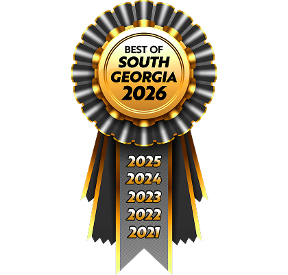Award ribbon for Best of South Georgia from 2021 to 2026